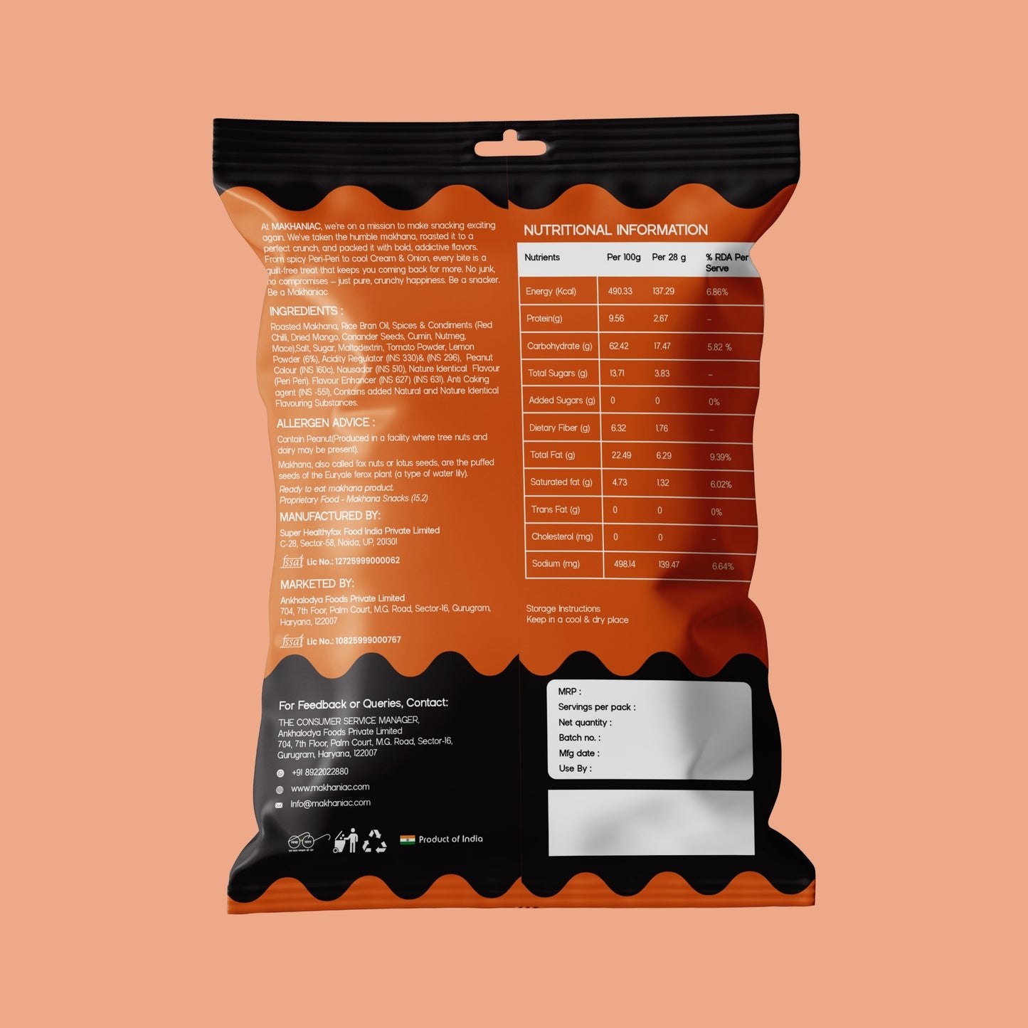 Peri Peri Makhana (20g)