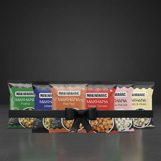 Healthy Party Pack – Assorted Pack of 6 Flavoured Makhana